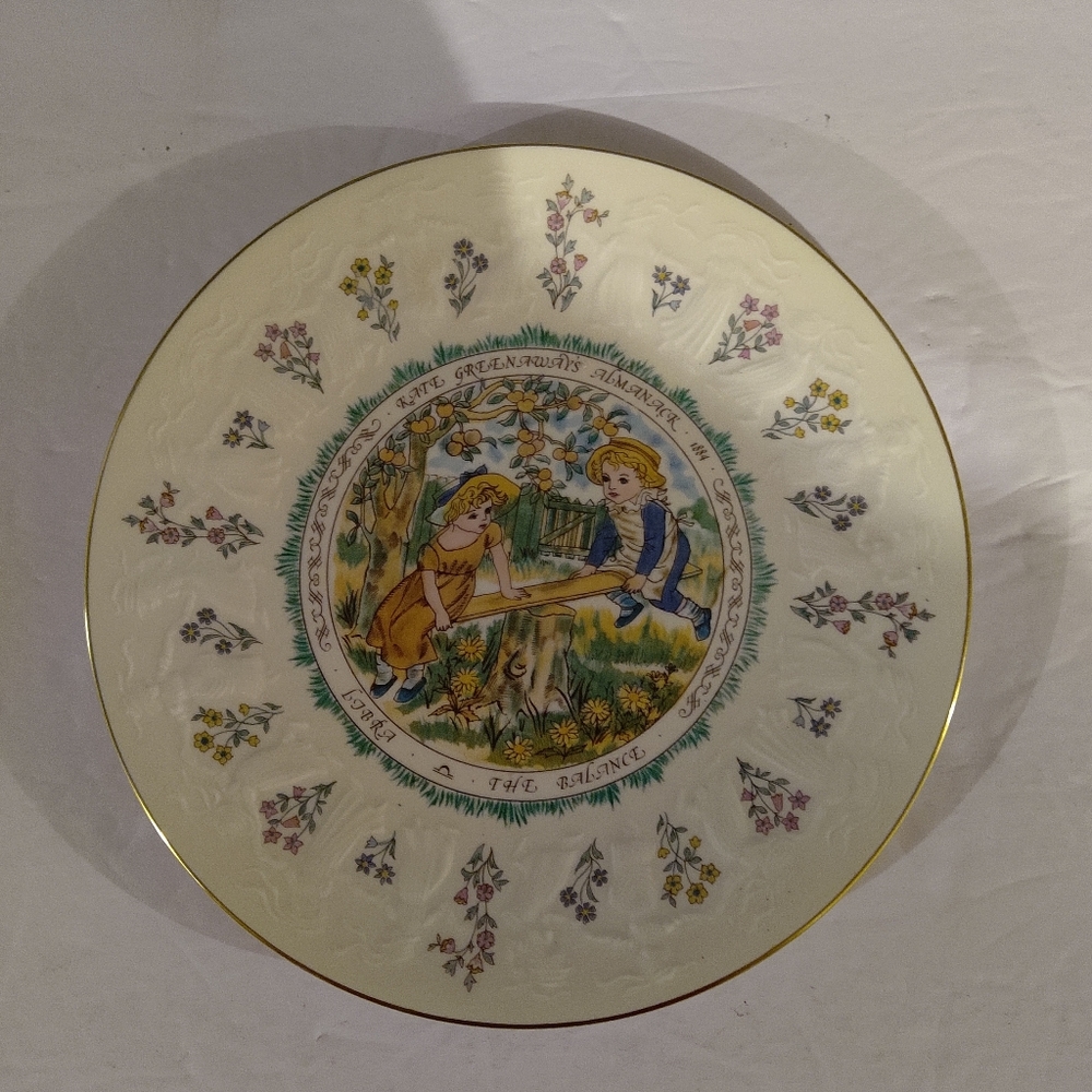Royal Doulton Fine Bone China, Collectors Plate. By Kate Greenaway Alman…